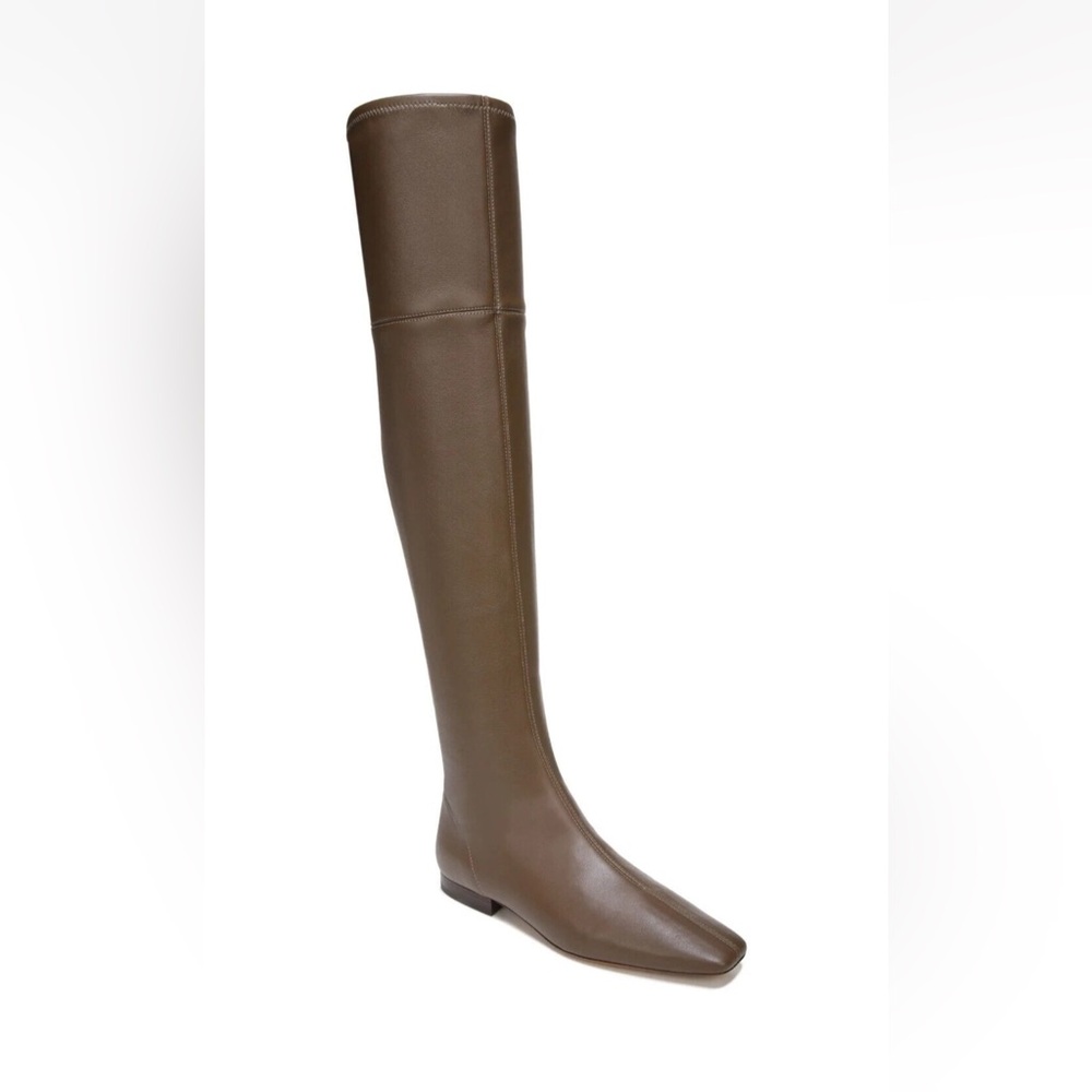 Vince Nissa Womens Leather Stretch Over the Knee Boots Sz 7.5